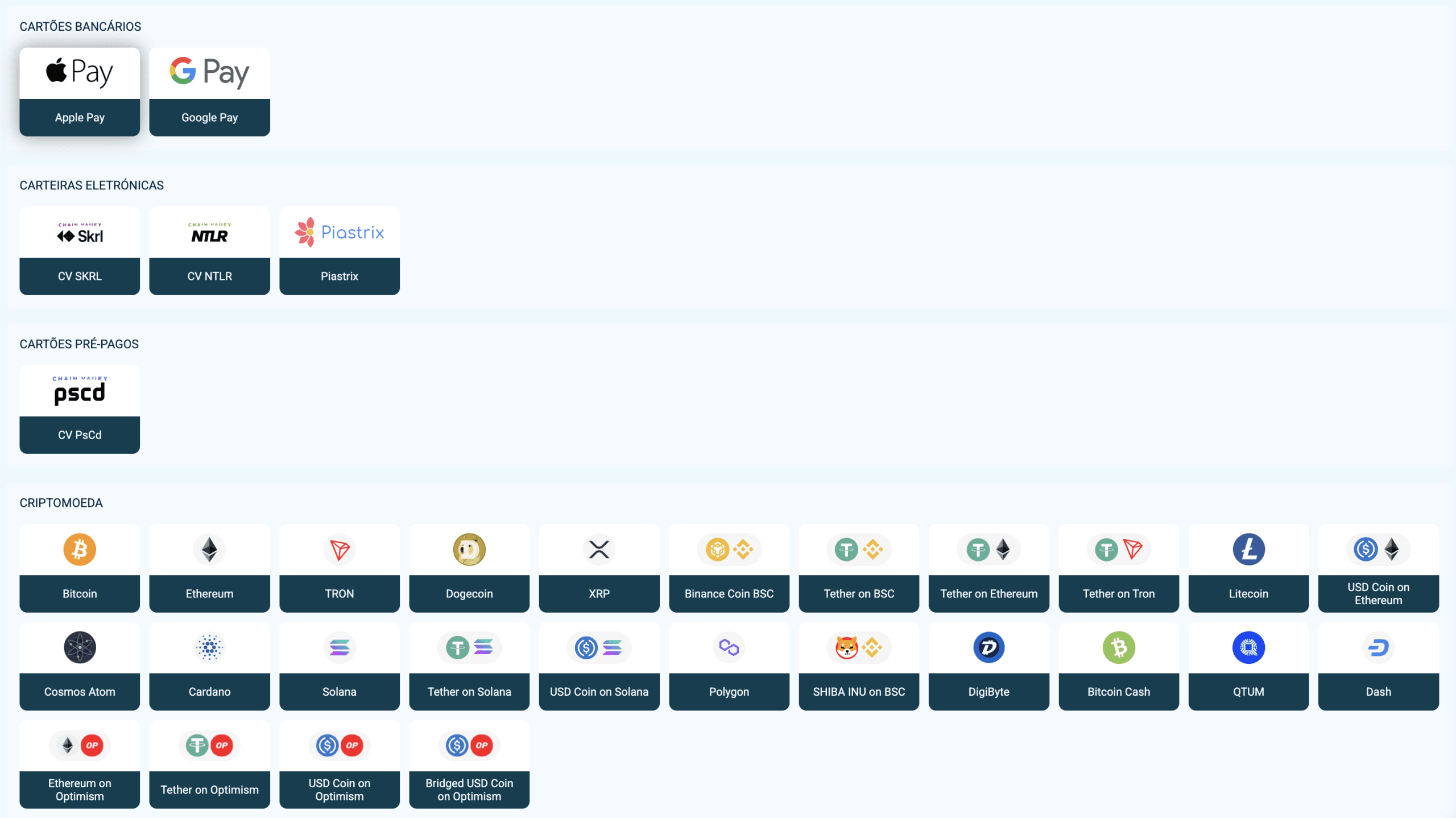 Métodos de Pagamento Coldbet