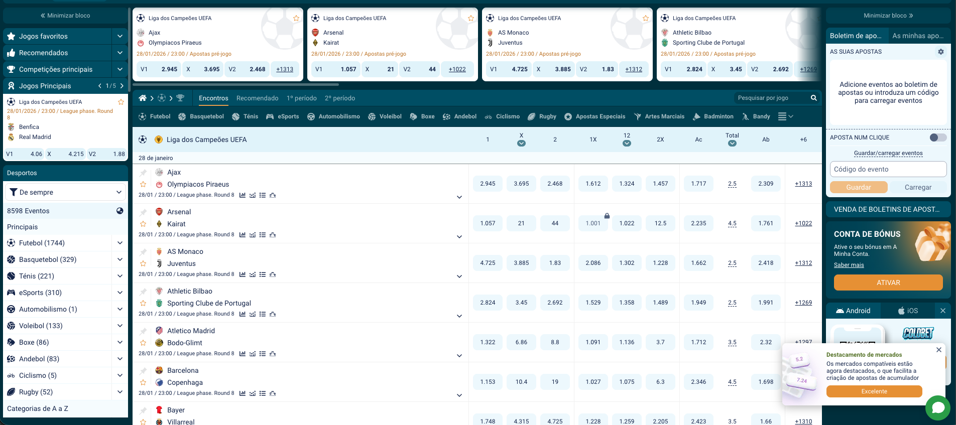 Apostas Desportivas Coldbet
